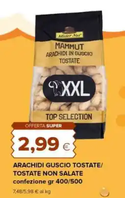 Oasi Arachidi guscio tostate/ tostate non salate offerta