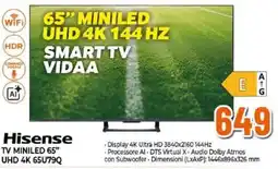 Expert Hisense TV MINILED 65" UHD 4K 65U79Q offerta