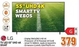 Expert LG TV LED 55" UHD 4K 55UA7 offerta