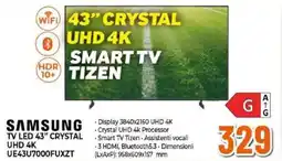 Expert SAMSUNG TV LED 43" CRYSTAL UHD 4K UE43U7000FUXZT offerta