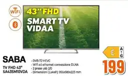 Expert SABA TV FHD 43" SA43SM10VDA offerta