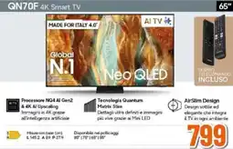 Expert SAMSUNG QN70F 4K Smart TV offerta