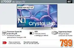 Expert SAMSUNG U7000F 4K Smart TV offerta
