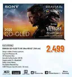 Expert SONY K65XR8M2 BRAVIA QD-OLED TV 4K Ultra HD 65" offerta