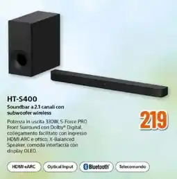 Expert SONY HT-S400 offerta