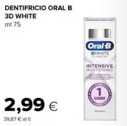 Oasi Dentifricio oral b 3d white offerta