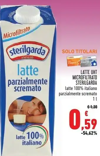 Conad Margherita Latte microfiltrato parzialmente scremato uht 1000 g(ml) offerta