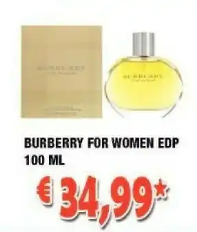 Burberry for women eau de parfum 100ml