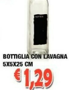 Cossuto Bottiglia con lavagna offerta