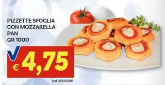 Vivo Supermercati Pizzette sfoglia con mozzarella pan offerta