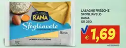 Vivo Supermercati Lasagne fresche sfogliavelo RANA offerta
