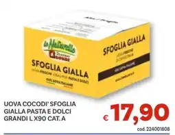 Vivo Supermercati Uova cocodi' sfoglia gialla pasta e dolci grandi lx90 cat.a offerta