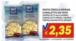 Vivo Supermercati Pasta fresca ripiena canaletto offerta