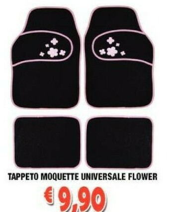 Tappeto moquette universale flower