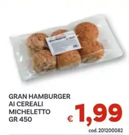 Vivo Supermercati Gran hamburger ai cereali micheletto offerta