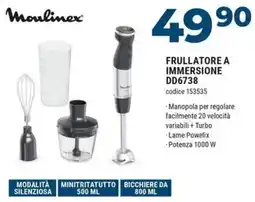 Sinergy Moulinex FRULLATORE A IMMERSIONE DD6738 offerta