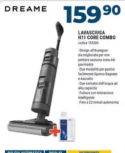 Sinergy Dreame lavasciuga H11 core combo offerta