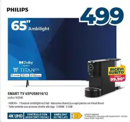 Sinergy PHILIPS SMART TV 65PUS8010/12 offerta