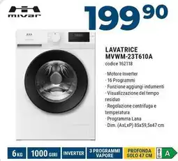 Sinergy Mivаг LAVATRICE MVWM-23T610A offerta