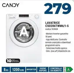 Sinergy CANDY LAVATRICE CS0286TWM6/1-S offerta