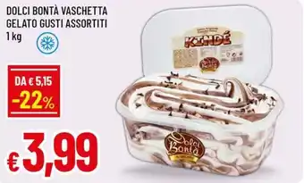 Dolci bontà vaschetta gelato