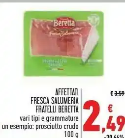 Conad Superstore Prosciutto crudo offerta
