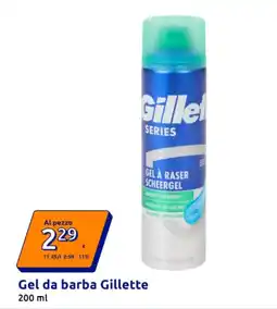 Action Gel da barba Gillette offerta