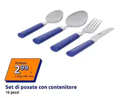 Action Set di posate con contenitore offerta