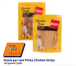 Action Snack per cani Pinky Chicken Strips offerta