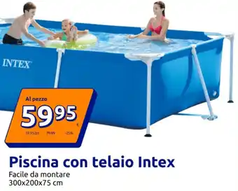 Piscina con telaio Intex