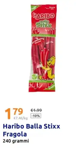 Action Haribo Balla Stixx Fragola offerta
