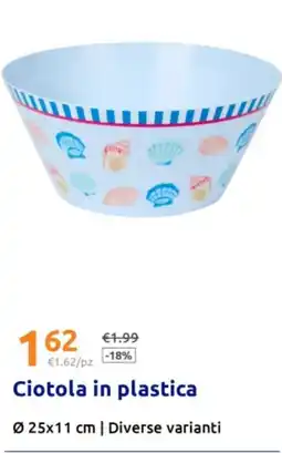 Action Ciotola in plastica offerta