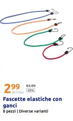 Action Fascette elastiche con ganci offerta