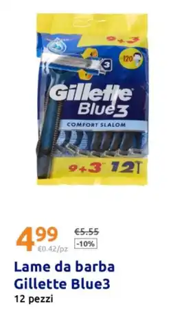 Action Lame da barba Gillette Blue3 offerta
