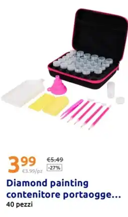 Action Diamond painting contenitore portaogge offerta