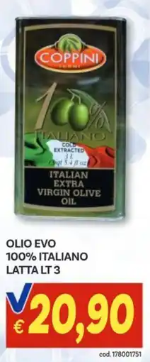 Vivo Supermercati Olio evo 100% italiano latta offerta