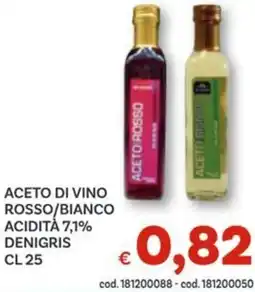 Vivo Supermercati Aceto di vino rosso/bianco acidità 7,1% denigris offerta