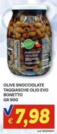 Vivo Supermercati Olive snocciolate taggiasche olio evo BONETTO offerta