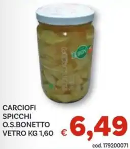 Vivo Supermercati Carciofi spicchi o.s.bonetto vetro offerta