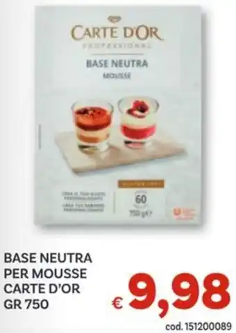 Vivo Supermercati Base neutra per mousse CARTE D'OR offerta