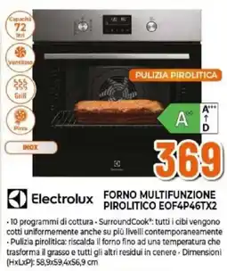 Expert Electrolux FORNO MULTIFUNZIONE PIROLITICO EOF4P46TX2 offerta