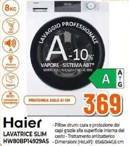 Expert Haier LAVATRICE SLIM HW80BP14929AS offerta