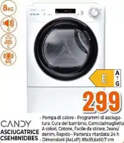 Expert CANDY ASCIUGATRICE CSEH8NIDBES. offerta