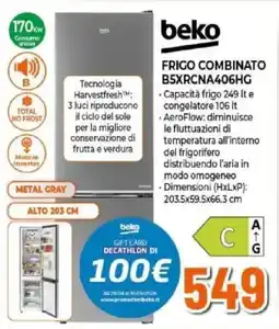 Expert beko FRIGO COMBINATO B5XRCNA406HG offerta