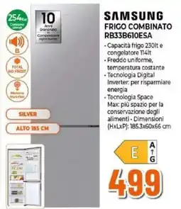 Expert SAMSUNG FRIGO COMBINATO RB33B610ESA offerta