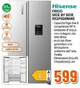 Expert Hisense FRIGO SIDE BY SIDE RS3P558NMIE offerta
