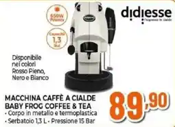 Expert Didiesse macchina caffè a cialde baby frog coffee & tea offerta