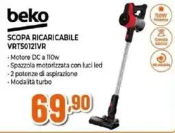 Expert Beko scopa ricaricabile VRT50121VR offerta
