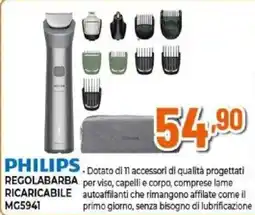 Expert Philips regolabarba ricaricabile MG5941 offerta