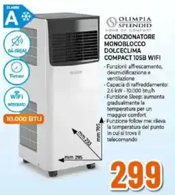 Expert Olimpia splendid condizionatore monoblocco dolceclima compact 10SB wifi offerta